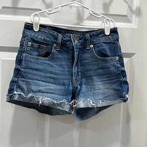 American Eagle Outfitters Medium-Colored Wash Jean shorts
